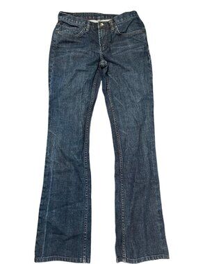 X2 Denim Laboratory Boot Cut Jeans W31 L32.5 Dark Wash Cotton/Spandex Blend